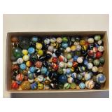 Lot of Antique Glass Marbles 40s-50s
