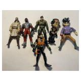 6 Action Figure Mixed sizes