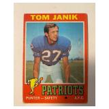 1970 Tom Janik Patroits NFL Topps Football Card