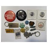 Mixed Lot of Pins and Buttons
