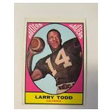 1967 NFL Larry Todd Raiders NFL Football Card
