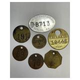 VINTAGE COMPANY 'DOG TAGS' /TOKENS
