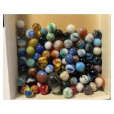 Lot of Antique Glass Marbles 40s-50s