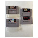 Super Nintendo Games Lot of 4