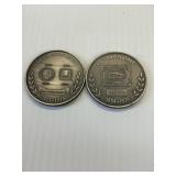 1976 Postal Service Pewter Medals 5th & 110th Anni