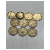 10Canadian Silver Dimes
