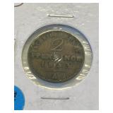 1853-A 2 Pfennig GE Thaler