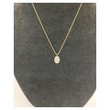 12K G.F. NECKLACE W/ 14K H.G.E. CHARM