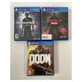 Playstation 4 Games lot of 3