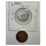 1888 Russia, 1893 Hungary 20 Filler