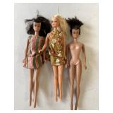 VINTAGE BARBIES, LOT OF 3