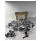 11 LETTER BOX LOCK KITS W/ KEYS, FERUM #1123 WITH
