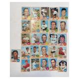 Lot of 25 1968 Topps Baseball Cards