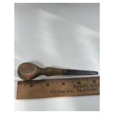 ANTIQUE SMALL HEAD SCREWDRIVER WOOD HANDLE,5 3/8'