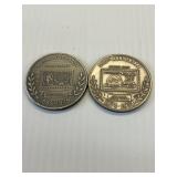 1976 Postal Service Pewter Medals 90th & 100th ann