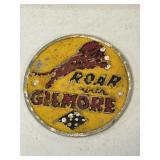 Vintage Gilmore Gas pump plate