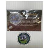 Painted Half Dollar Racoon & Buffalo Nickel
