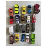 20 Matchbox, Hotwheels and etc vehicles