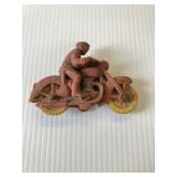 ANTIQUE AUBURN RUBBER MOTORCYCLE