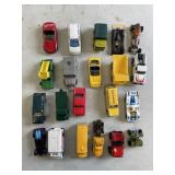 20 Matchbox, Hotwheels and etc vehicles