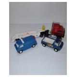 VINTAGE TONKA  TRUCK & TRAILER; TOOTSIE VAN TRUCK