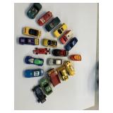 20 Hotwheels and Matchbox cars and etc