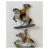 VINTAGE COWBOY & INDIAN FIGURES, LOT OF 2