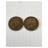 1893 & 1899 Indians Heads x2