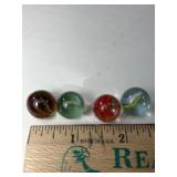 CAT'S EYE VINTAGE MARBLES - 5/8'