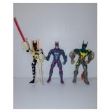 BATMAN FIGURES, LOT OF 3