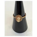 15.5' NECKALCE W/ CAMEO & CAMEO RING SZ 6