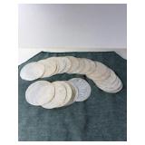 22 CAPIZ SHELLS - 3' IN DIAMETER