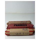3 ROLLS WHEAT PENNIES - MIXED