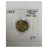 1863 England model half Soveriegn