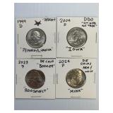 Error Lot Washington Quarters x4