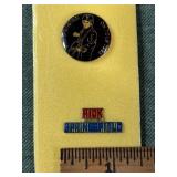 2 - RICK SPRINGFIELD COLLECTIBLE METAL LAPEL PINS