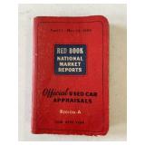 VINTAGE 1958 RED BOOK MARKET REPORT USED CAR