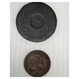 1824 Brazil 40 Reis & 1869 20 Reis
