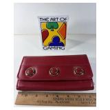 JACLYN SMITH WALLET & 7 POUCHES & TRAVELING MIRROR