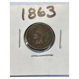 1863 Indian Cent