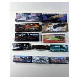 12 DIFFERENT SIZED POCKET KNIVES ONLY 1 W/O BOX