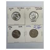Error Lot Washington Quarters x4