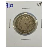 1910 V-Nickel VF
