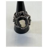 CAMEO RING & 2 CAMEO PINS