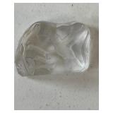 DARLINGTON CRYSTAL "CAPREDONI" ETCHED HUMMING BIRD