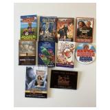 Various movie advertising badges