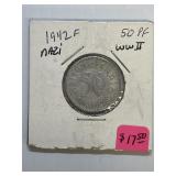 1942-F German 50 Pfennig