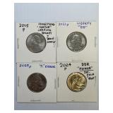 Error Lot Washington Quarters x4