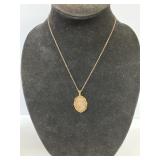 Silver Guardian Angel Necklace 18K over Sterling