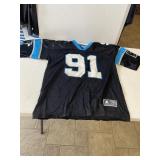 VINTAGE KEVIN GREENE #91 CAROLINA PANTHERS, SZ XL
